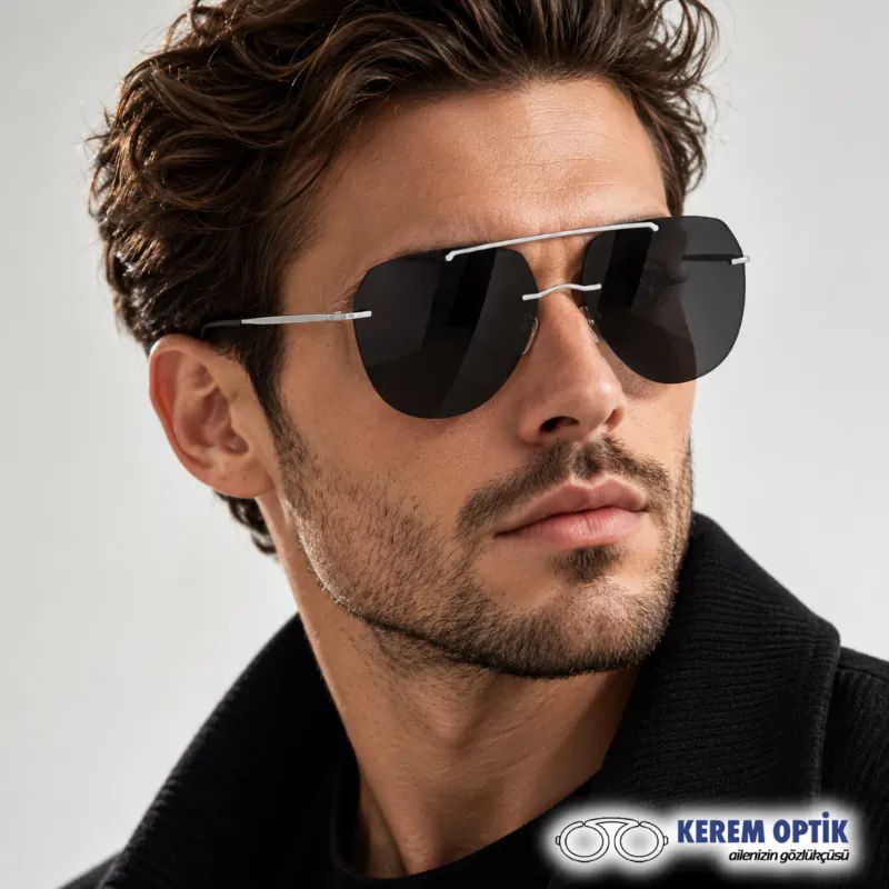 SILHOUETTE NASH ERKEK T�TANYUM POLAR�ZE G�NE� G�ZL��� 8744/75 7310